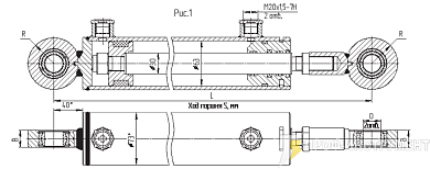 Гидроцилиндр МС63/30х320-3(4).11(605)