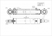 Гидроцилиндр ЦГ-80.50х425.11