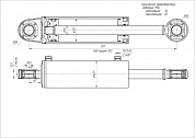 Гидроцилиндр ЦГ-125.50х320.11