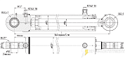 Гидроцилиндр МС110/56х280-3(4).11(680)