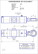 Гидроцилиндр ЦГ-125.63х1000.37