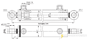 Гидроцилиндр МС50/25х250-3(4).22(485)