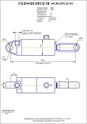 Гидроцилиндр ЦГ-60.30х250.22-01