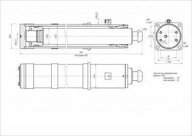 Гидроцилиндр ЦГ-125.100х580.55