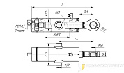 Гидроцилиндр изменения угла отвала ГЦ-125.60х255.31 (193) ДЗ-98Д.43.02.250