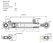 Гидроцилиндр для мусоровозов с задней загрузкой КГЦ 101-13.50-32-500