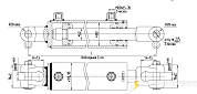 Гидроцилиндр МС80/40х280-3(4).44(595)